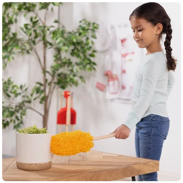 Melissa & Doug Let's Play House Dust! Sweep! Mop! 6 Piece Pretend Play Set