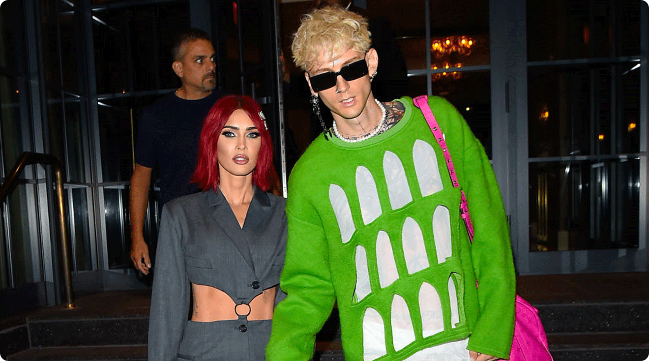 Megan Fox and Machine Gun Kelly are seen in Tribeca on September 06, 2023 in New York City.