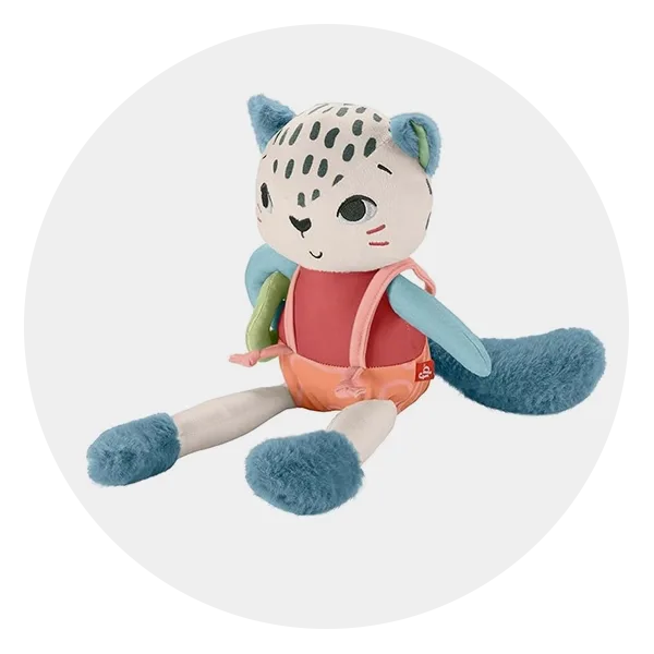 Fisher-Price Planet Friends Spotting Fun Snow Leopard Baby Sensory Toy 