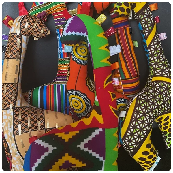 Divine Child Designs African Kente Ankara Giraffe