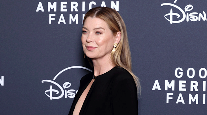 Ellen Pompeo attends the "Good American Family" By Disney+ Premiere At Pathé Beaugrenelle on March 24, 2025 in Paris, France