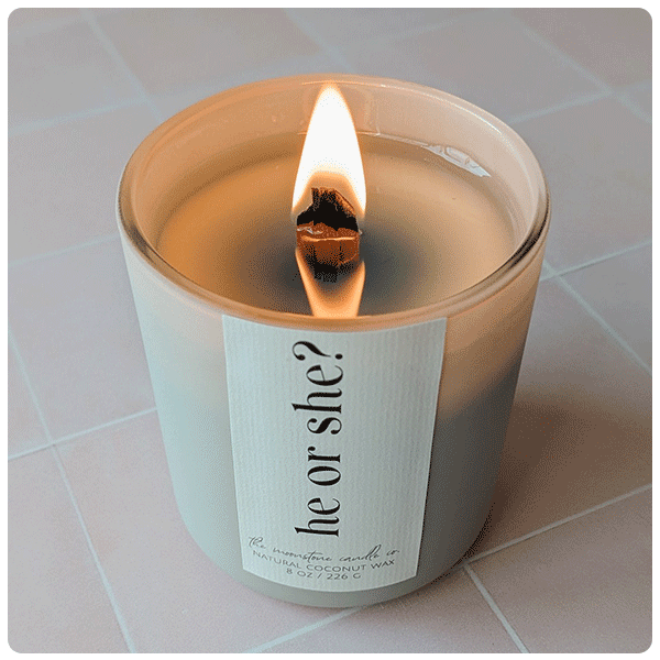 The Moonstone Candle Company Surprise Gender Reveal Candle