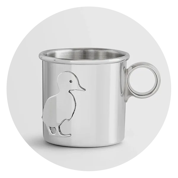 Beehive Handmade Personalized Heirloom Duck Baby Cup