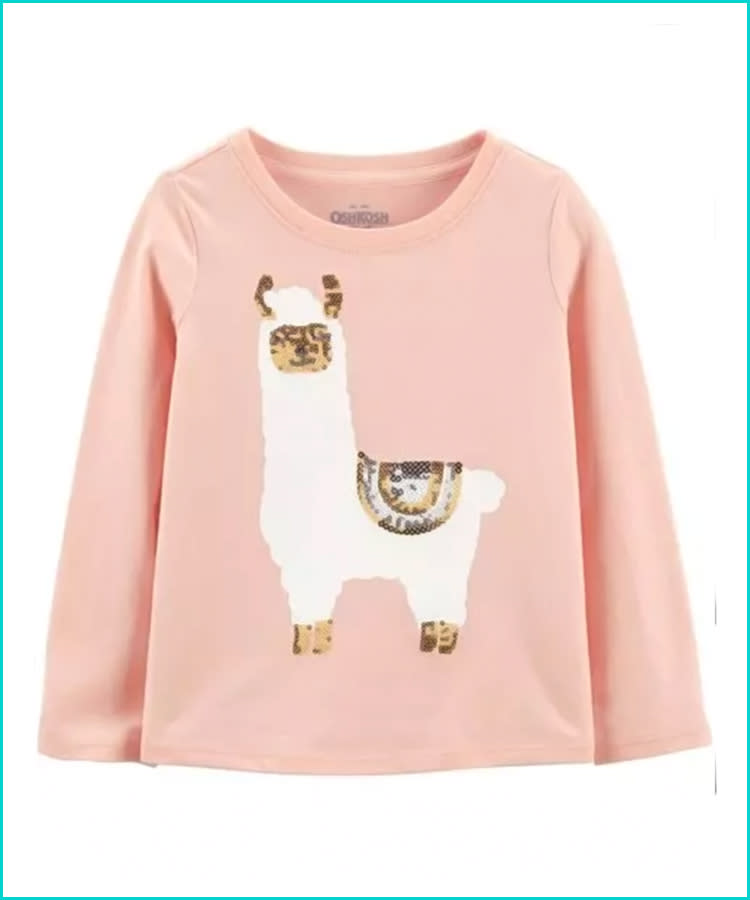 Girls Long Sleeve Llama Sweater Dress - Little Llamas