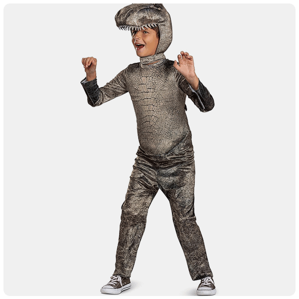 Disguise Official Adaptive Jurassic Park T-Rex Costume Jumpsuit for Kids