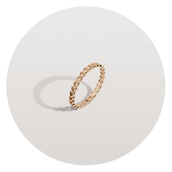 AUrate Infinity Heart Ring