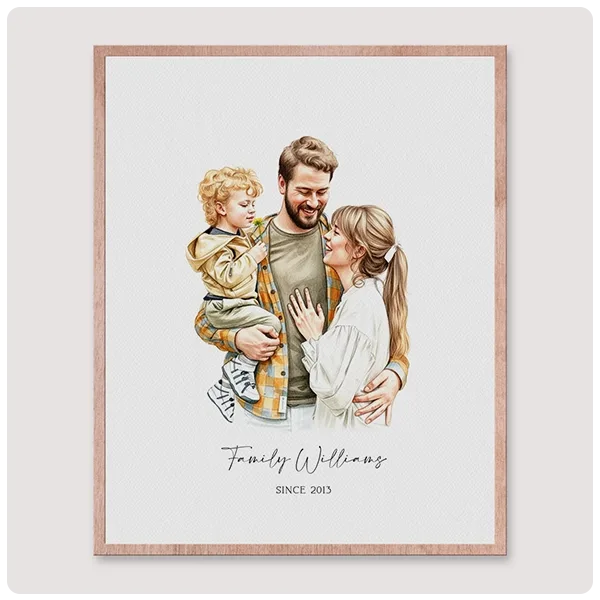 pixablello Custom Family Portrait Painting