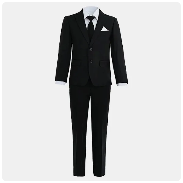 Moustache Little Boy's & Boy's Suit and Tie Set