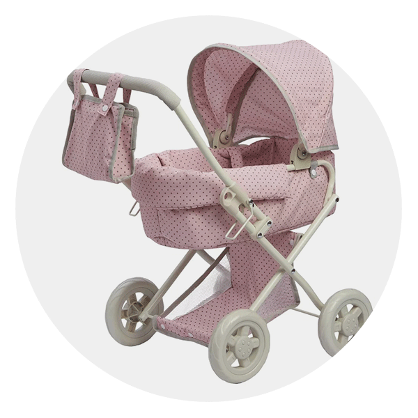 Teamson Olivia's Little World Polka Dots Princess Baby Doll Deluxe Stroller