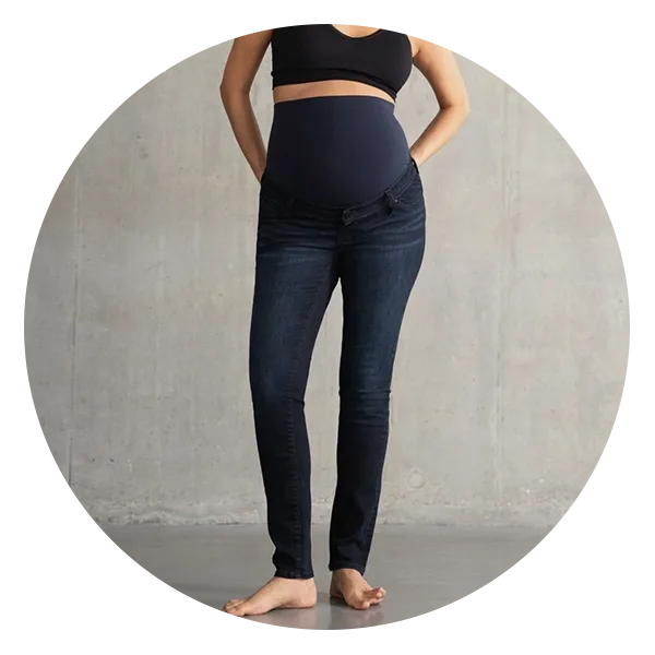 Seraphine Indigo Over Bump Skinny Maternity Jeans