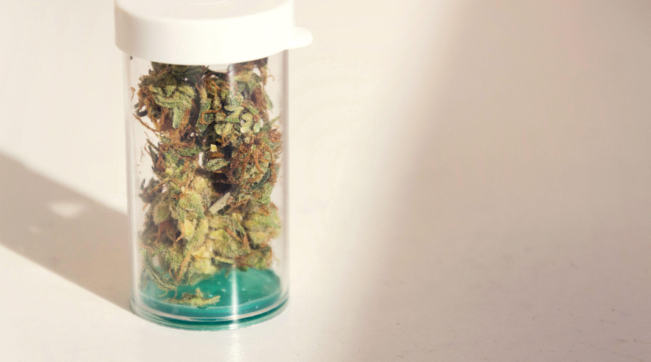 small container of medical marijuana
