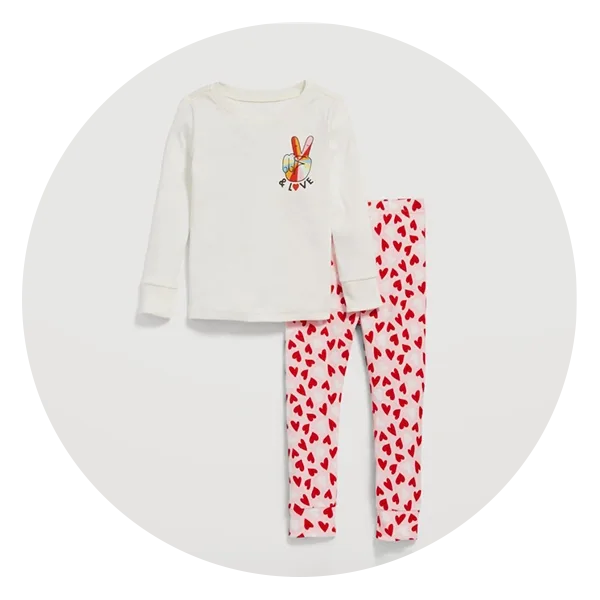 Ladies' Monogrammed Valentine's Day Pajama Set