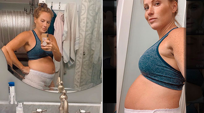 Mina Starsiak Hawk posts her postpartum body on instagram