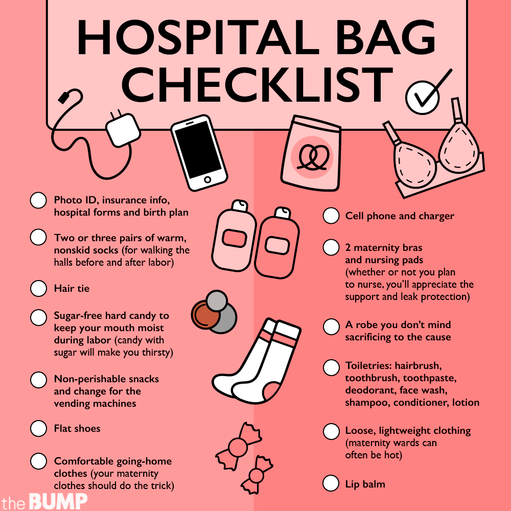 labour hospital bag checklist