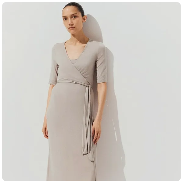 H&M MAMA Nursing Wrap Dress