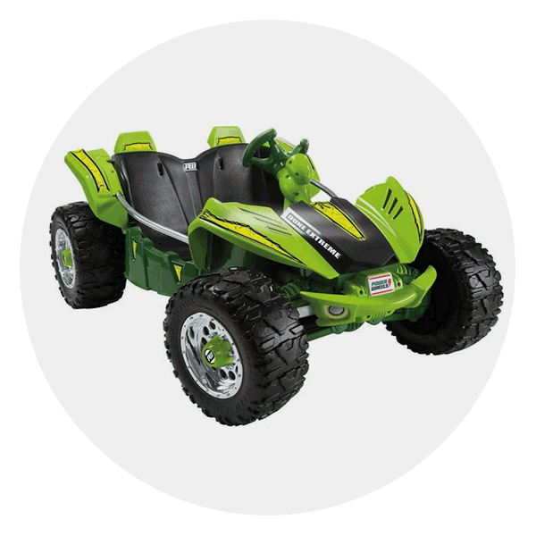 12V Power Wheels Dune Racer Extreme Battery-Powered Ride-On Vehicle with Storage Area