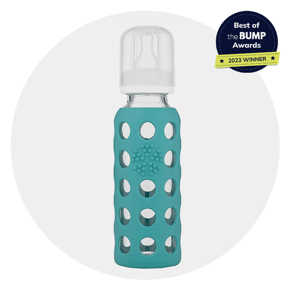 8oz Glass Baby Bottle with Silicone Sleeve