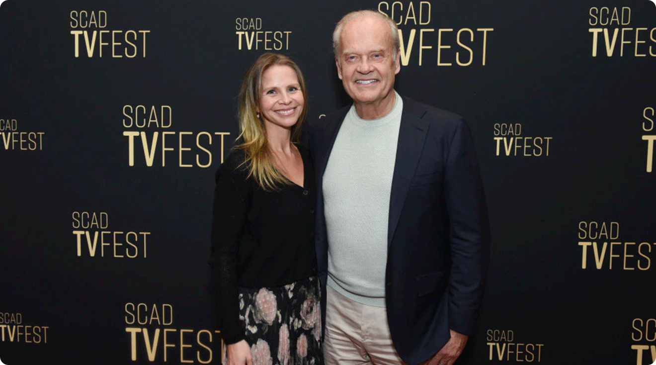 Kayte Walsh and Kelsey Grammer attend Press Junket: "Frasier" during day two of the 12th SCAD TVfest on February 08, 2024 in Atlanta, Georgia