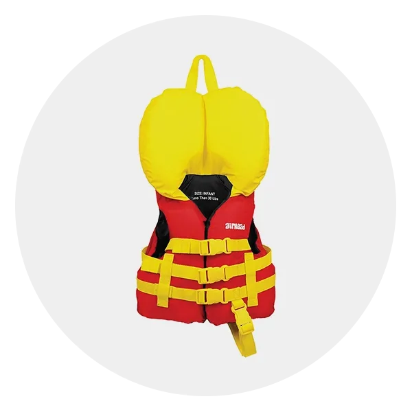 Infant Life Vest With Colorful Headrest