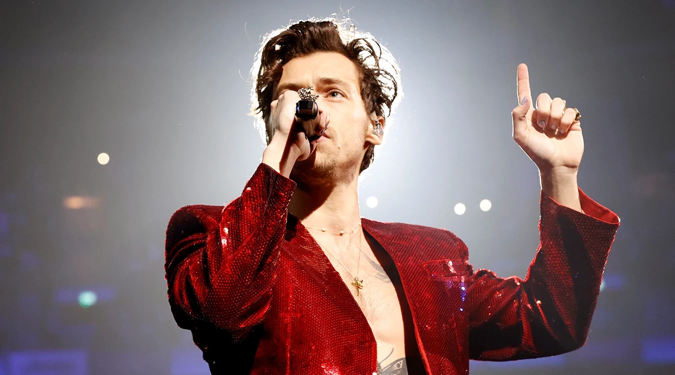 Harry Styles performs on stage during The BRIT Awards 2023 at The O2 Arena on February 11, 2023 in London, England