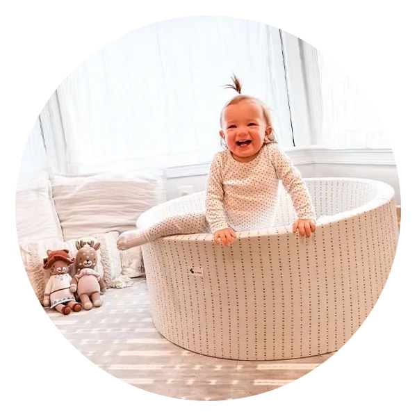 Little Big Playroom Boho Collection Triangle on Ivory Ball Pit Bundle