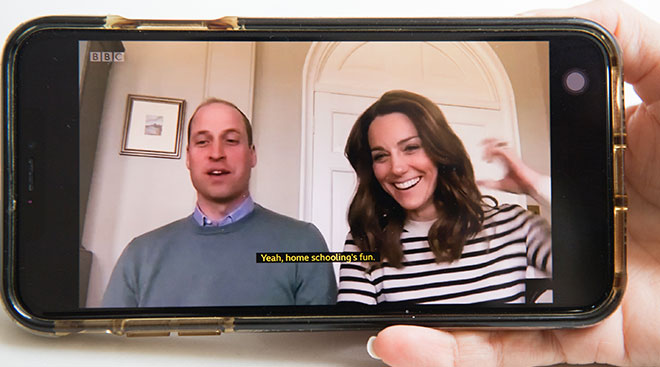 kate middleton and prince william talk about homeschooling their kids during coronavirus
