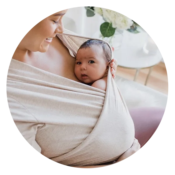 Kindred Bravely Organic Cotton Skin to Skin Short Sleeve Wrap Top