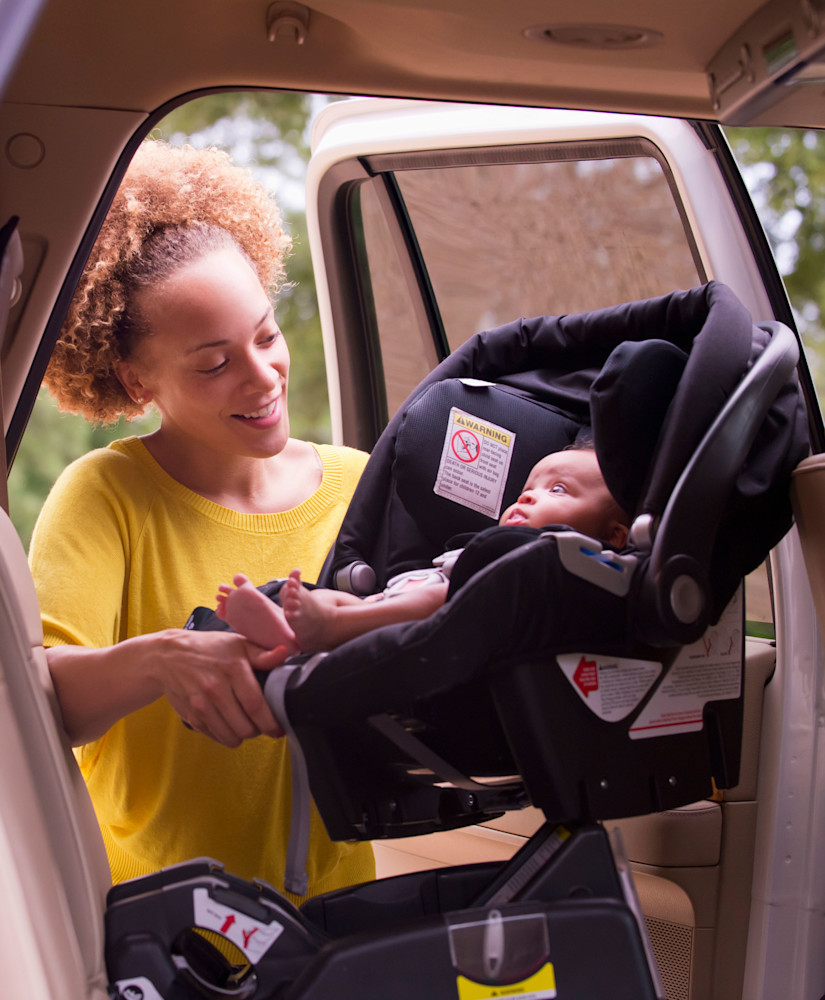 Baby car seat outlet key