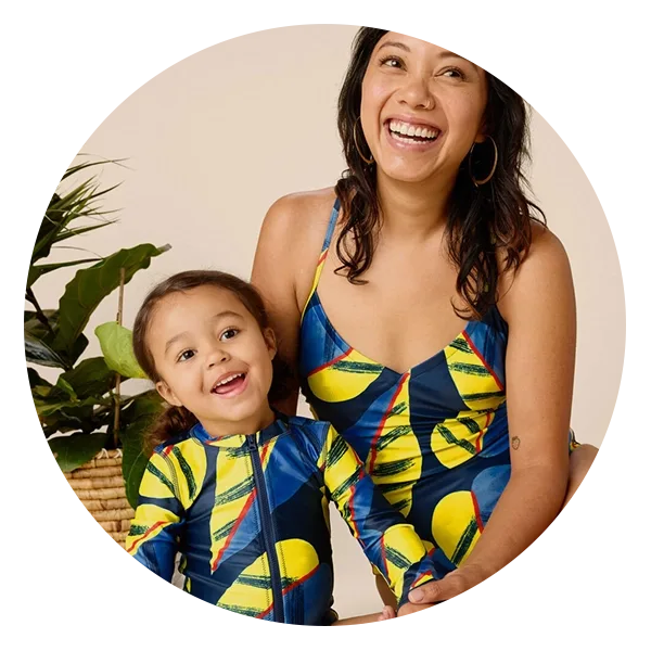 Tea Collection Oversized Tropical Leaf Swimwear