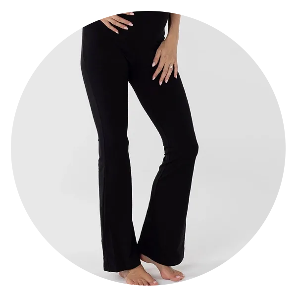 Angel Maternity Deluxe Flare Black Legging