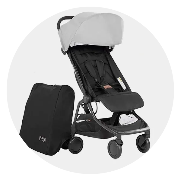 Stroller with canopy and separate storage bag