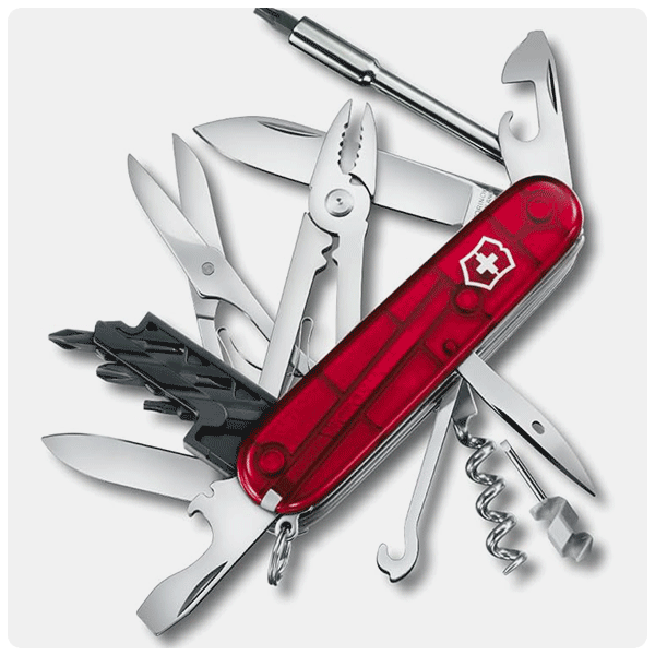 Victorinox Cyber Tool M 32 Functions Swiss Army Medium Pocket Knife with Fold-Out Bit Case