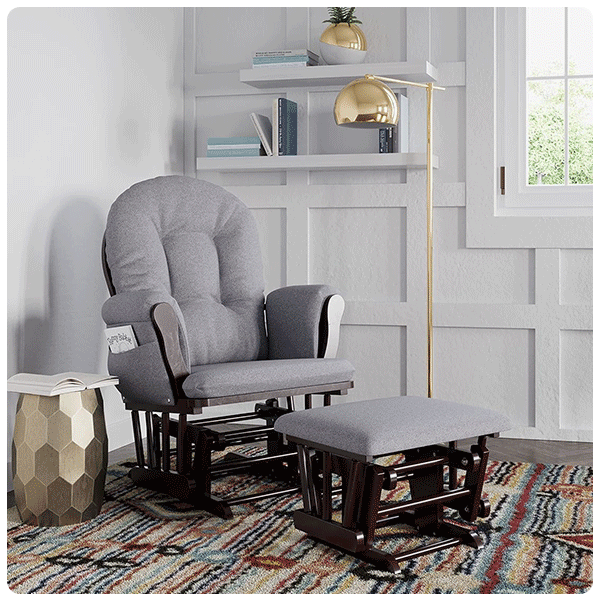 Storkcraft Hoop Nursery Glider and Ottoman