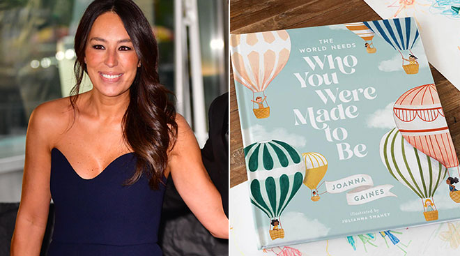 joanna gaines pictured next to her new children's book