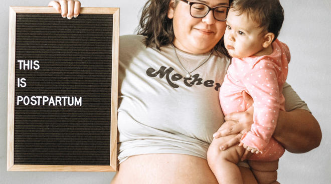 meg boggs creates video about real womens' postpartum bodies 
