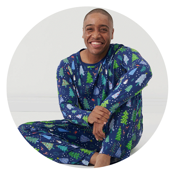 Little Sleepies Merry and Bright Men’s Pajama Top and Bottoms