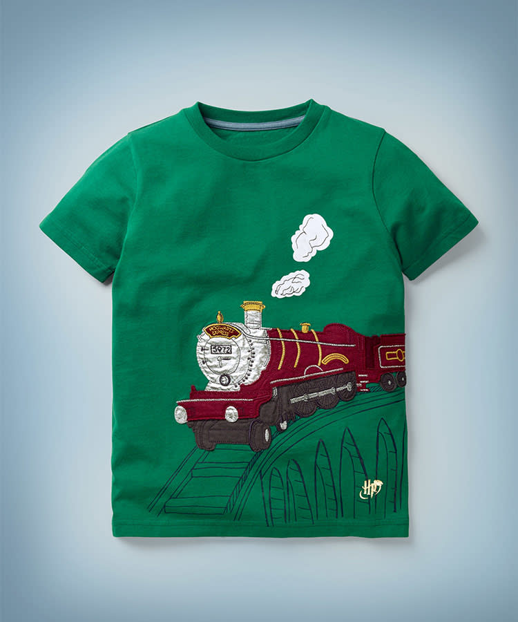 Mini Boden just dropped the CUTEST Harry Potter kids' clothing