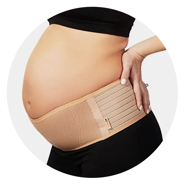 Maternity Belt Pregnancy Back Support Lightweight Abdominal Binder Maternity  Belly Band Black