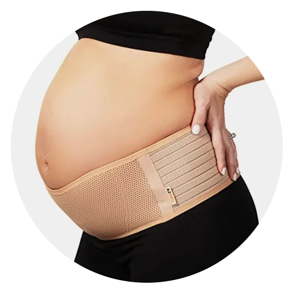 Pregnancy Belt Belly Band for Pregnancy - Adjustable Size Maternity Belt  Belly Support Band Stretch Straps & Breathable Mesh Girdle - Abdominal  Weight