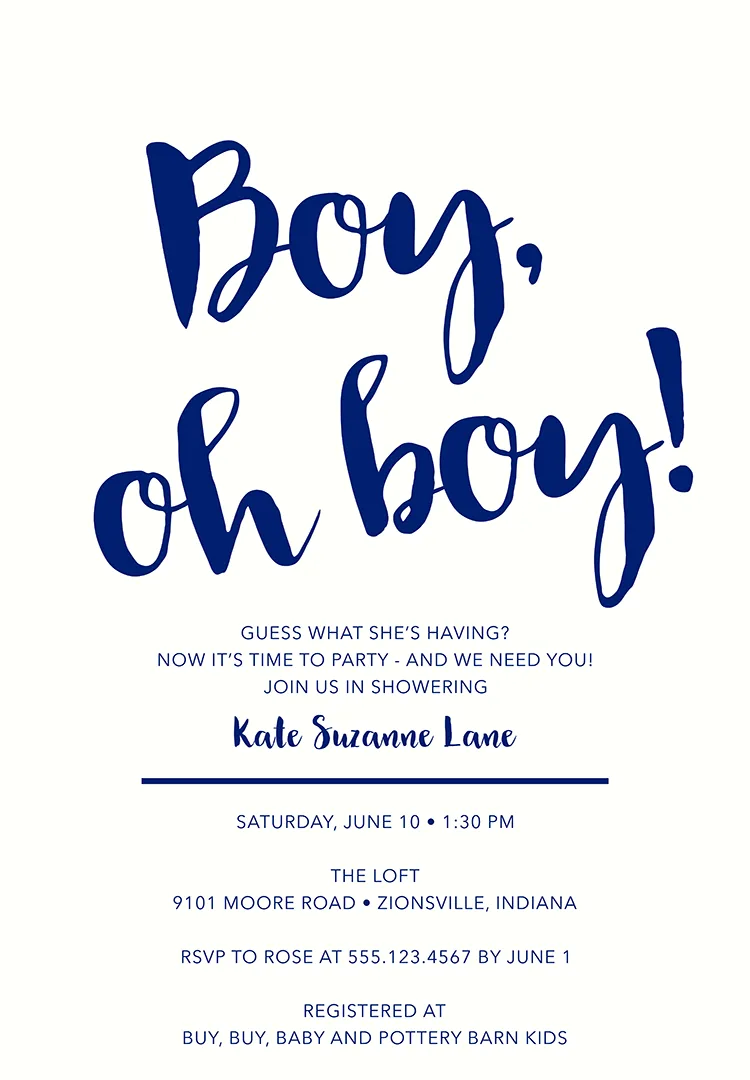 Three Questions to Help Choose your Baby Shower Invitation Wording -  Paperlust