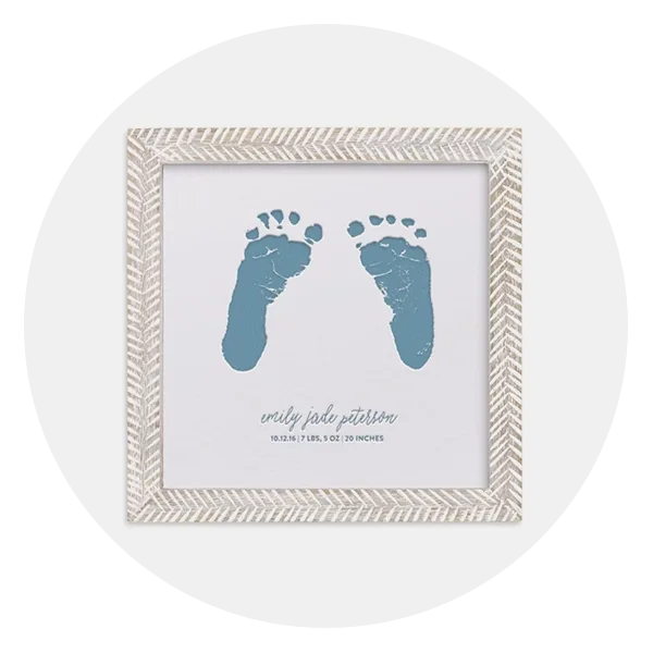 Minted Custom Footprints Letterpress Art