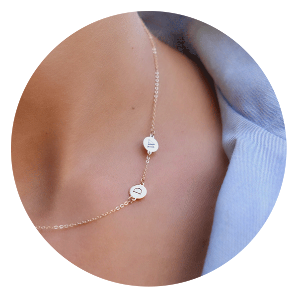 Haverhill 2 Letter Necklace