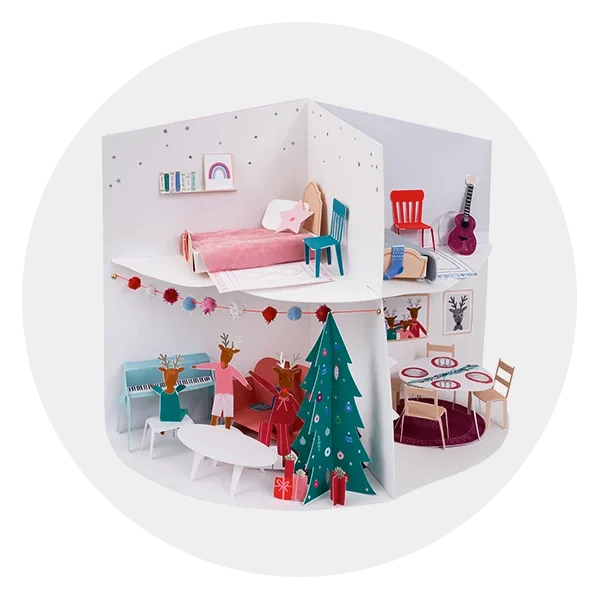 Festive House Paper Craft Advent Calendar