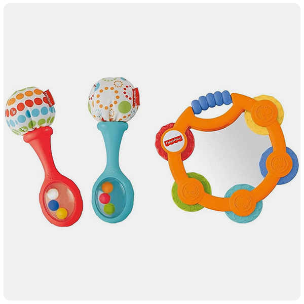 Fisher-Price Tambourine and Maracas Gift Set