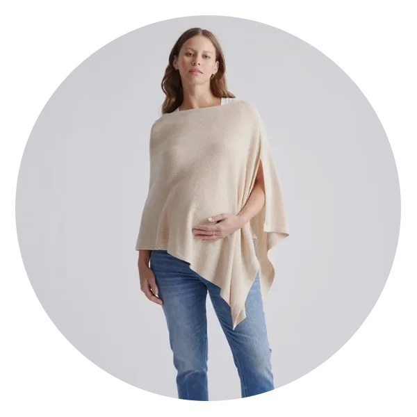 Quince Lightweight Cotton Cashmere Nursing Shawl 