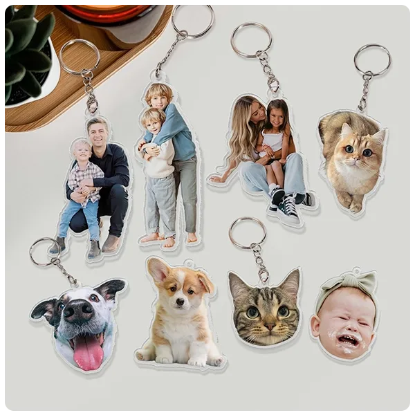 Keptsakeco Personalized Photo Keychain