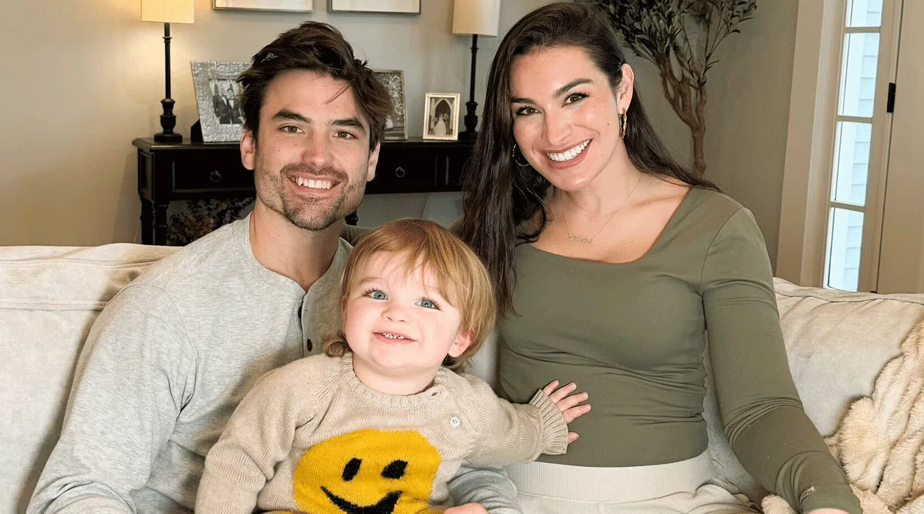 Ashley Iaconetti and Jared Haibon with their son Dawson