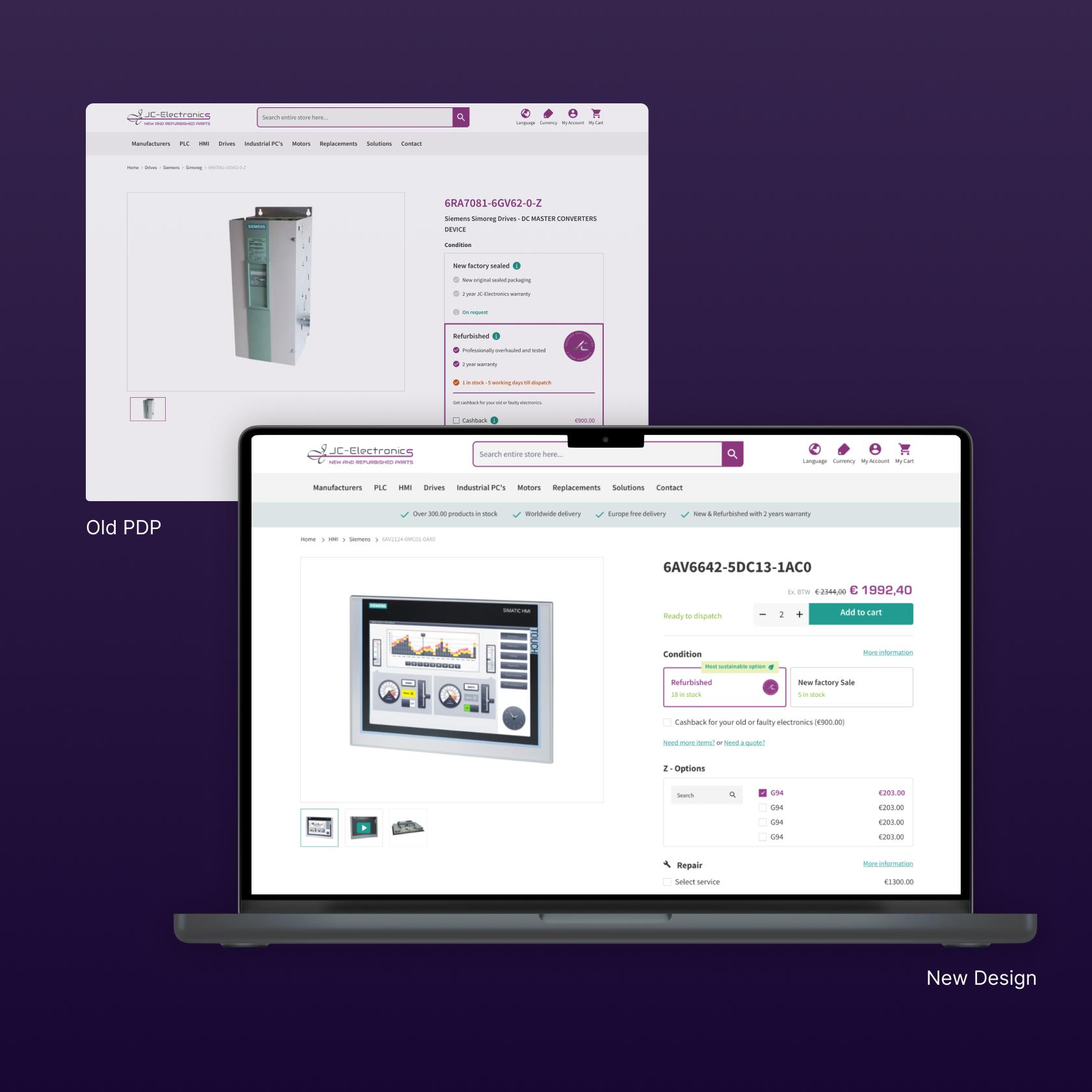 JC Electronics - eCommerce - Solutions Image