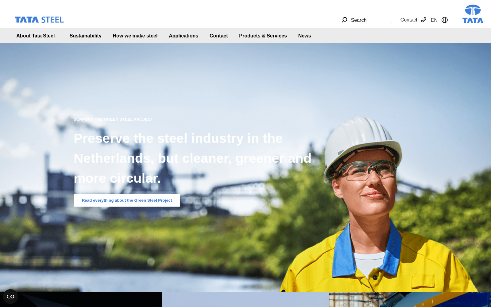 pimcore-tata-steel live site screenshot 1 (https://www.tatasteeleurope.com/, 2026-10-16)