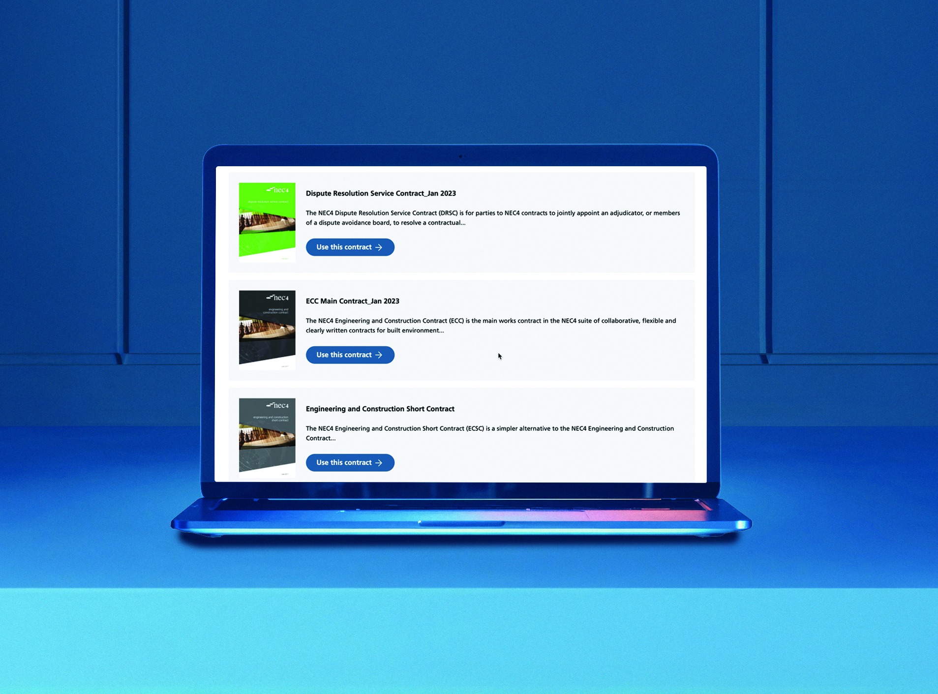 TTL NEC Digital challenge (NEC press image, contract library on laptop)